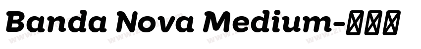 Banda Nova Medium字体转换